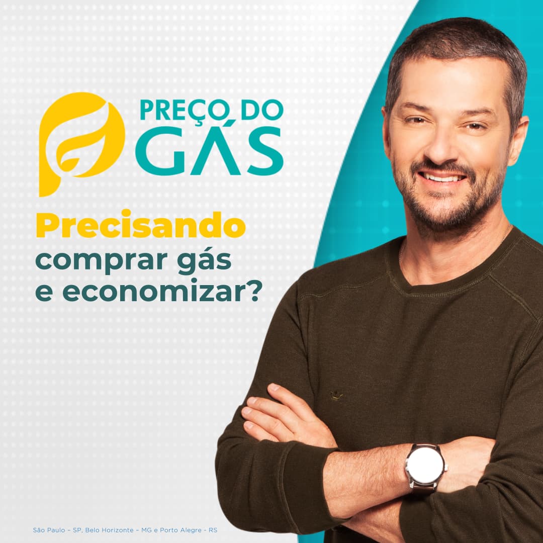 Gás de cozinha com entregador